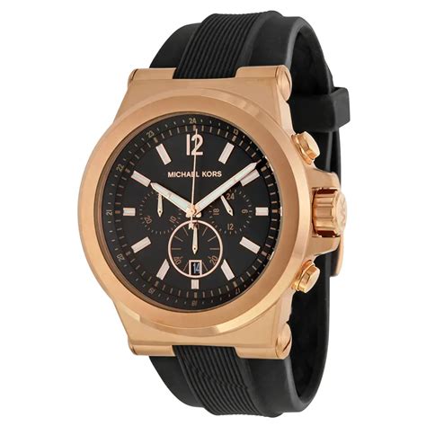 michael kors rose gold watch and black men|michael kors watches for men.